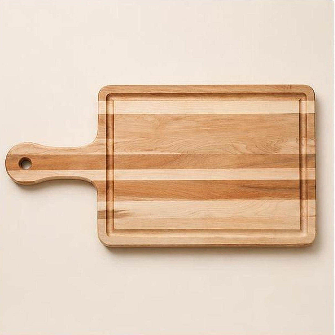 Brooklyn maple cutting board alternate product angle for corporate gifting by Write On Wood.
