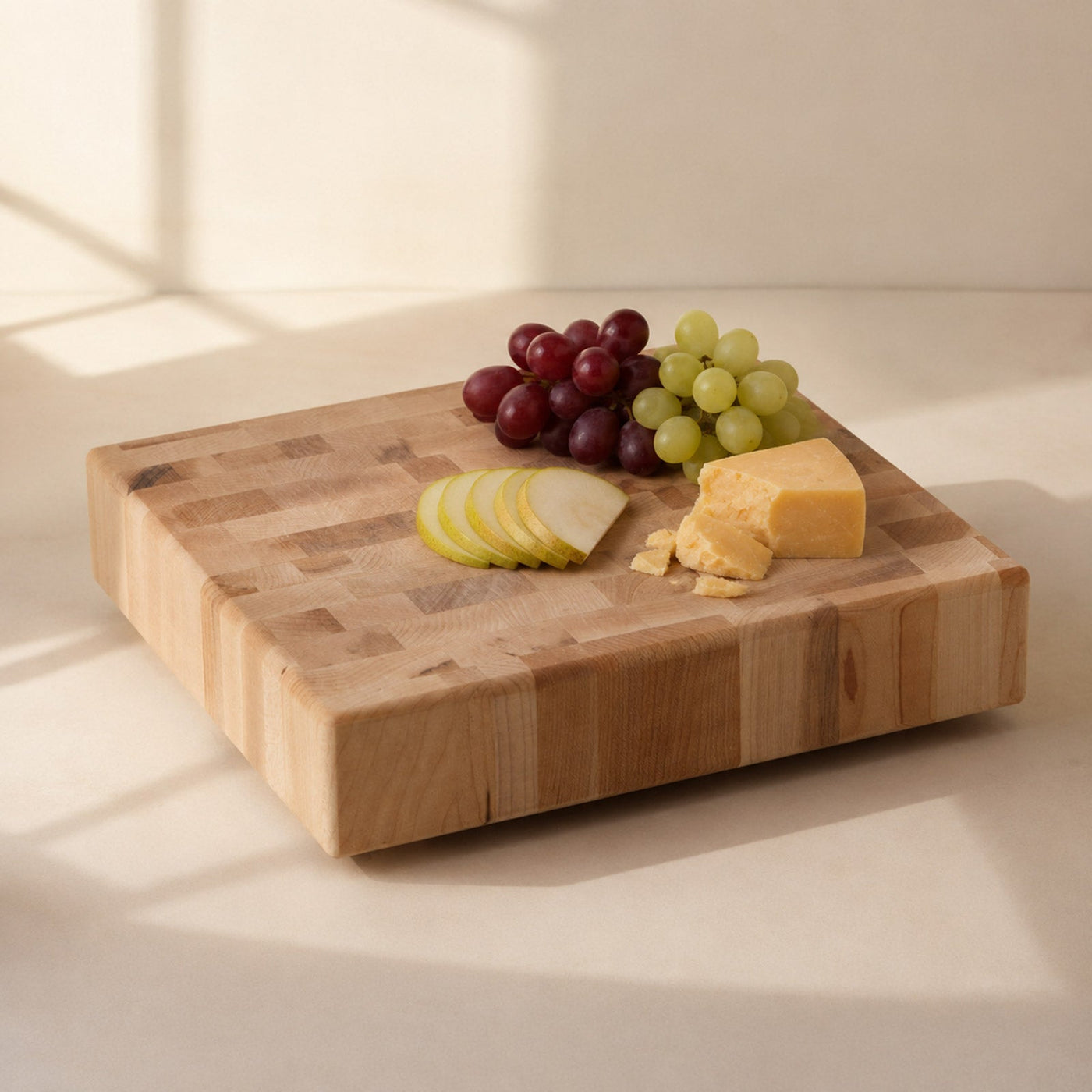 Edgewood Luxury Cutting Board lifestyle food presentation for corporate gifting by Write On Wood.