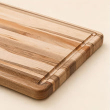 Foxcroft maple cutting board detail view for corporate gifting by Write On Wood.
