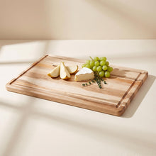 Foxcroft Maple Cutting Board lifestyle food presentation for corporate gifting by Write On Wood.
