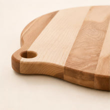 Franklin maple cutting board detail view for corporate gifting by Write On Wood.