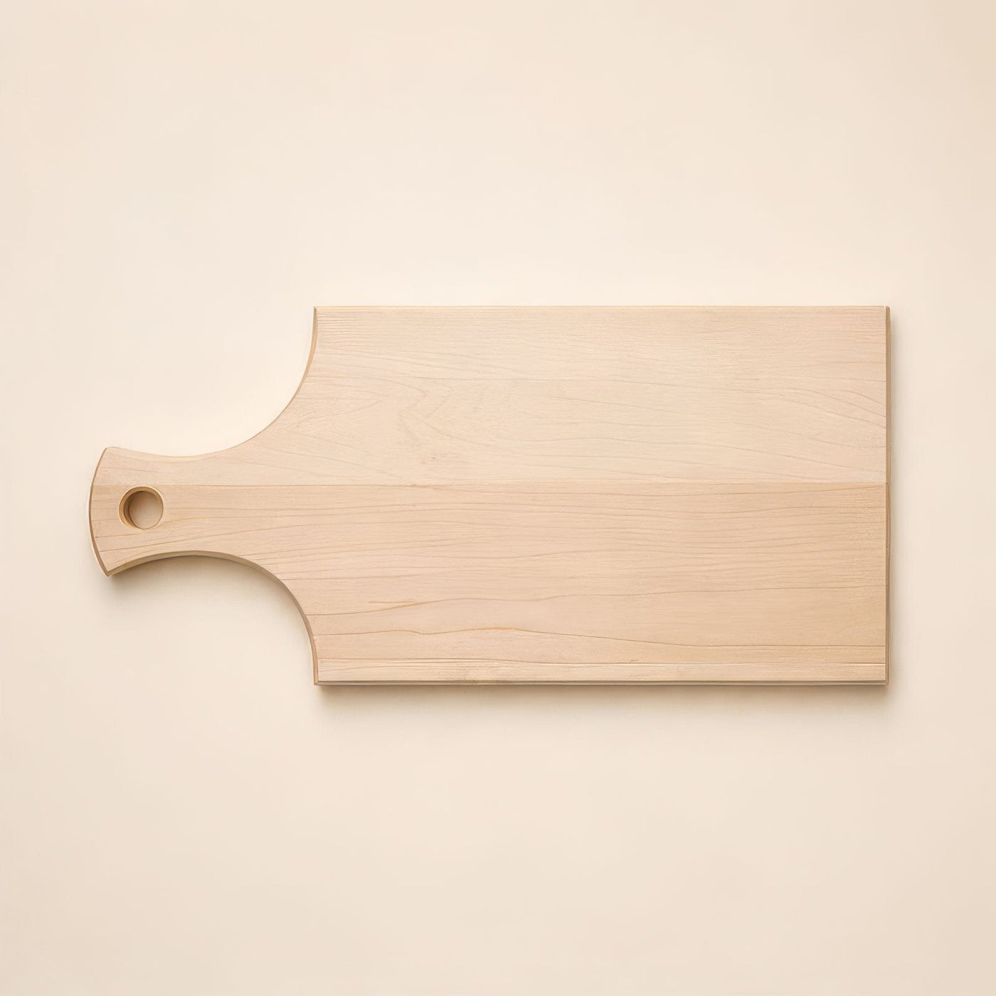 Montclair maple cutting board alternate product angle for corporate gifting by Write On Wood.