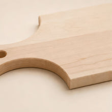 Montclair maple cutting board detail view for corporate gifting by Write On Wood.