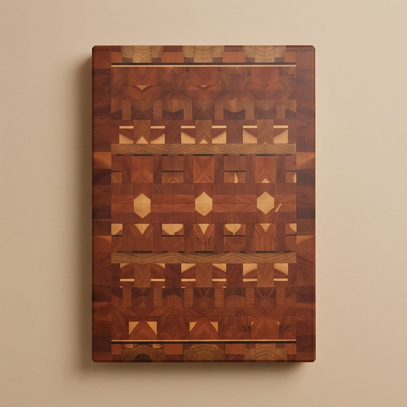 Signature Series S001 blank hardwood board alternate product angle for corporate gifting by Write On Wood.