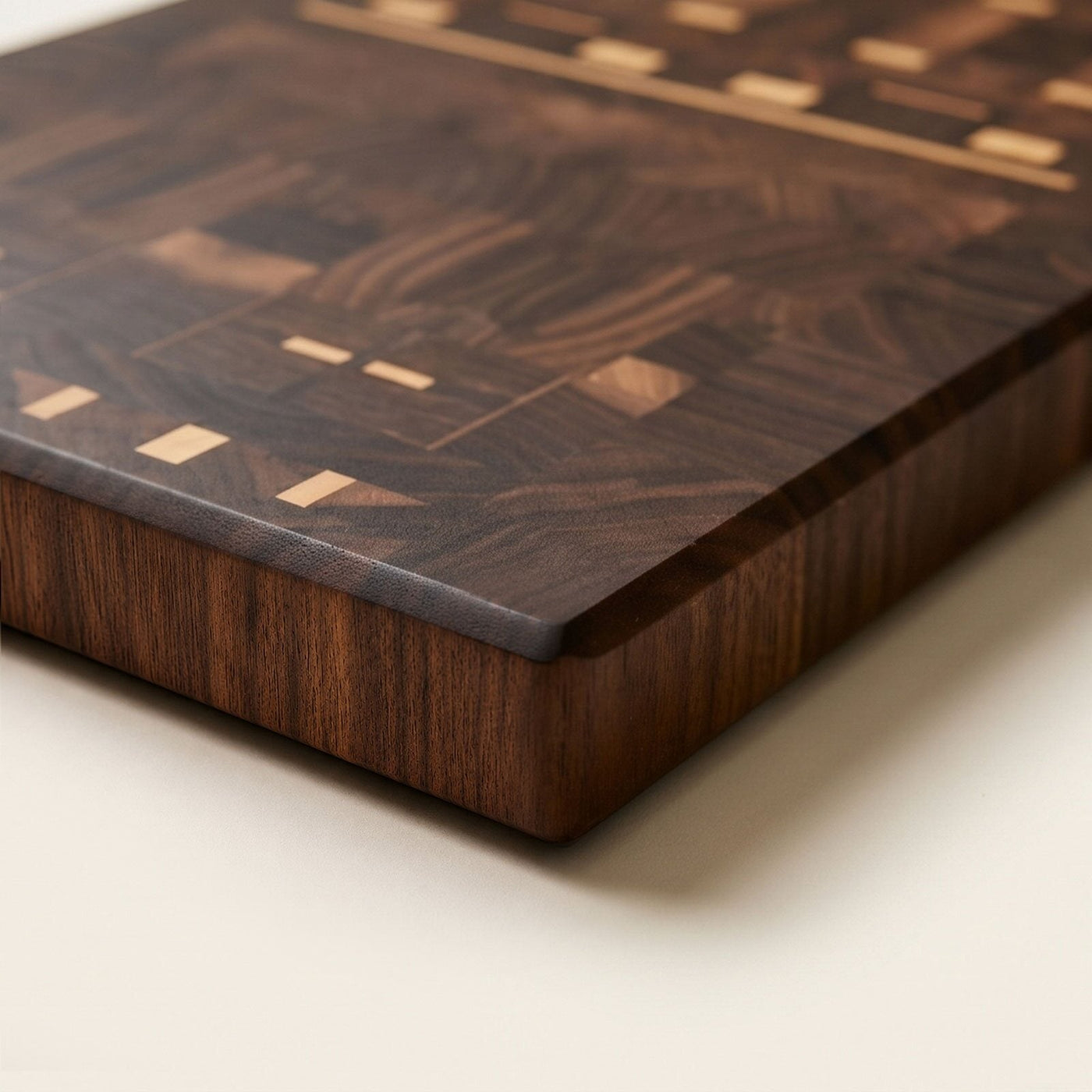 Signature Series S003 blank hardwood board detail view for corporate gifting by Write On Wood.