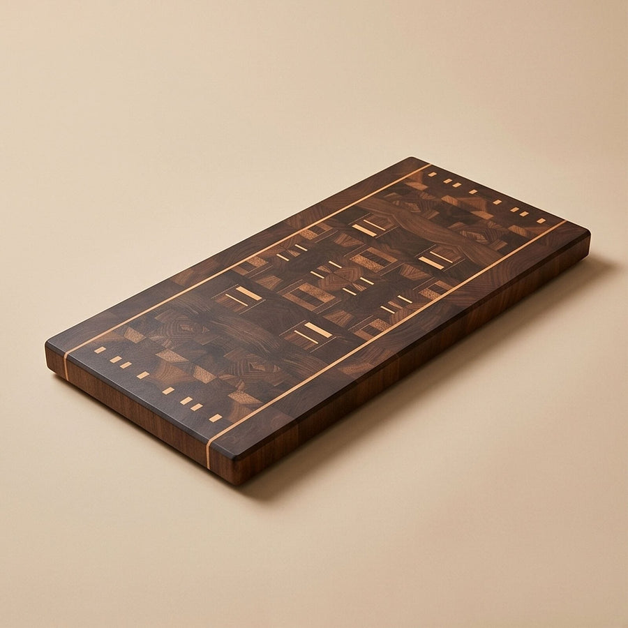 Signature Series S005 blank hardwood board primary product view for corporate gifting by Write On Wood.